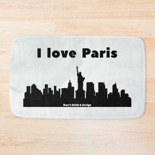 Item preview, Comedy city Paris NewYork skyline design designed and sold by popanato.