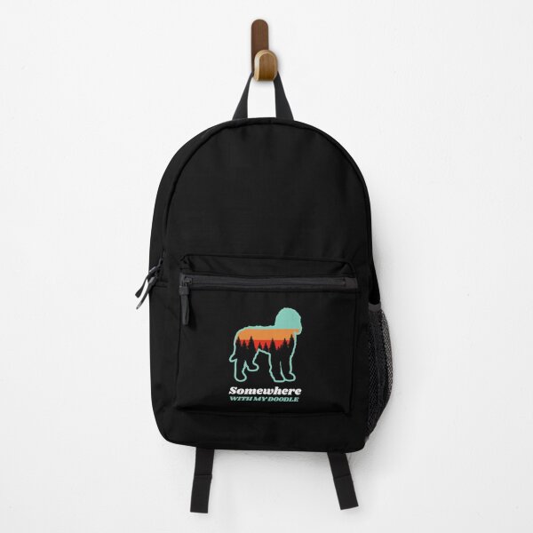 Item preview, Somewhere With My Doodle Vintage Hiking Camping Gift designed and sold by Guarddogdrive.