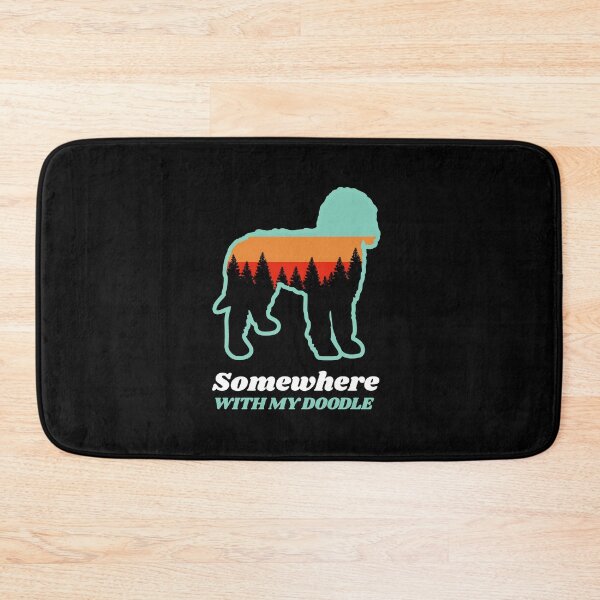 Item preview, Somewhere With My Doodle Vintage Hiking Camping Gift designed and sold by Guarddogdrive.