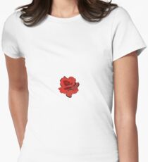red rose Women's Fitted T-Shirt