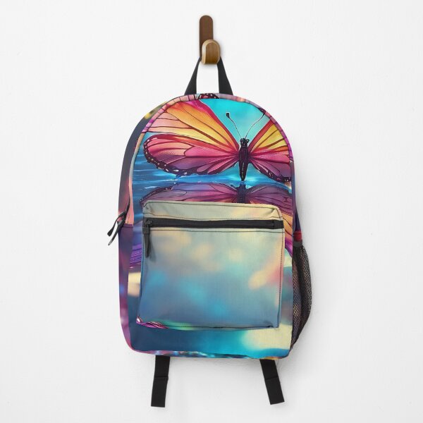 Item preview, Mystical Forest Reflections: A Butterfly's Vibrant Dance" designed and sold by ArtComixHaven.