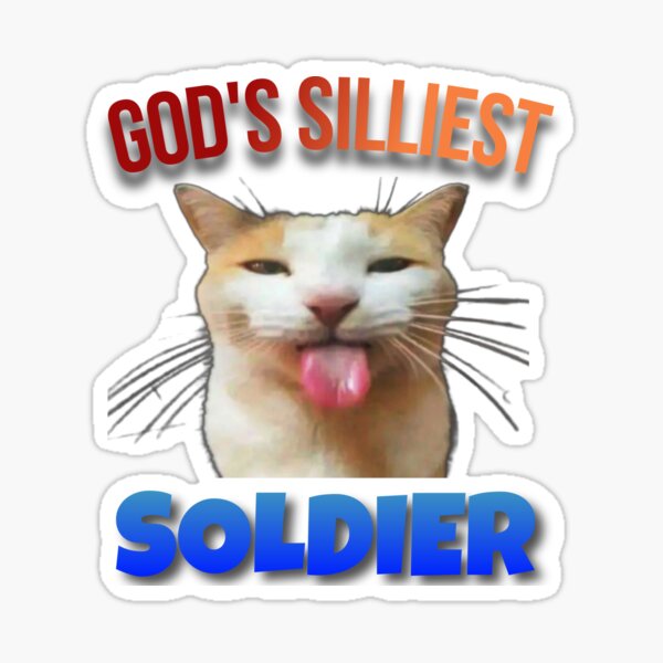 Silly little cat Sticker for Sale by JustACrustSock