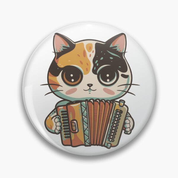 Item preview, Calico Cat play the accordion designed and sold by bukajart.