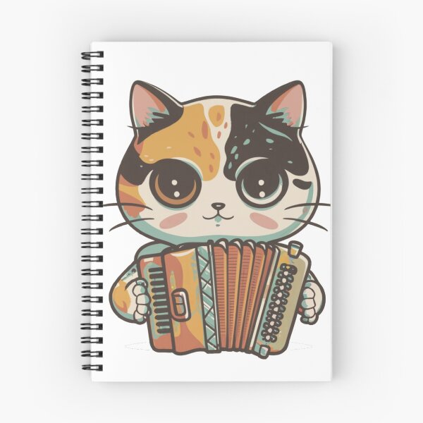 Item preview, Calico Cat play the accordion designed and sold by bukajart.