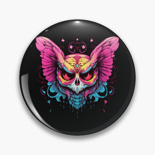 Item preview, Owl-Shaped Rainbow Butterfly Wings with Skull designed and sold by Goku Creations.