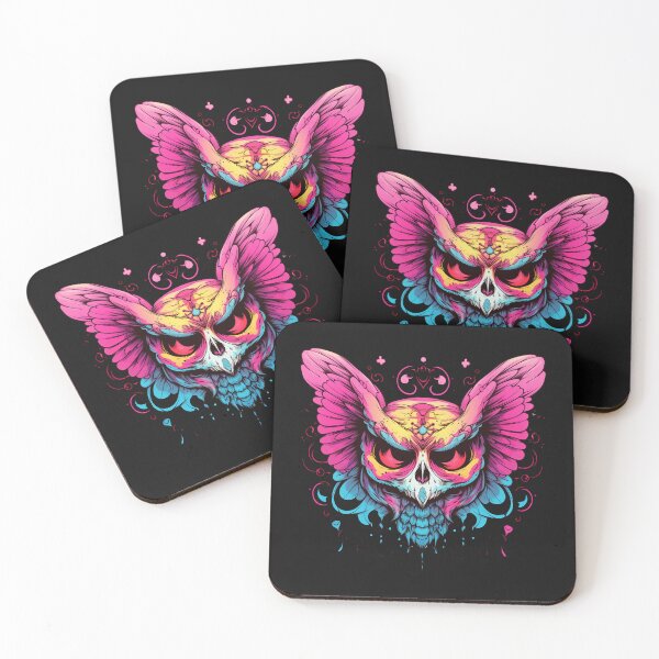 Item preview, Owl-Shaped Rainbow Butterfly Wings with Skull designed and sold by Goku Creations.
