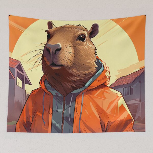 Item preview, Capybara | Hip Hop style designed and sold by ComicsFactory.