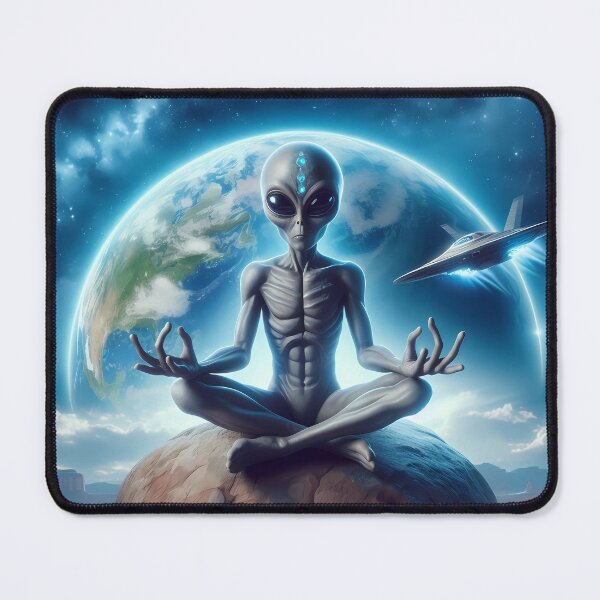 Item preview, Copy of Spiritual Cosmos Collection: Meditating Alien 4K designed and sold by omrclr.