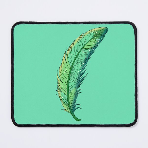 Item preview, Mystic Feather Green designed and sold by TheFoxyWolfShop.