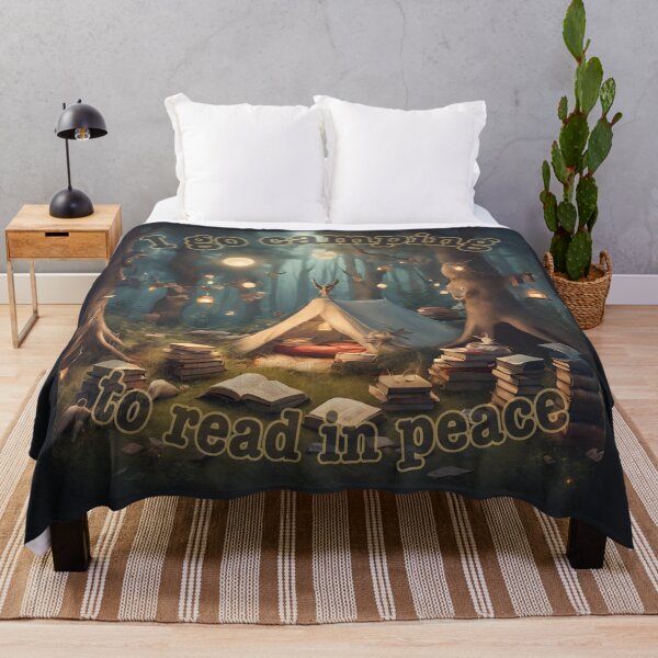 Item preview, I go camping to read in peace designed and sold by InkDrinker23.