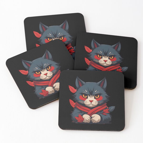 Artikelvorschau, Japanische Ninja-Katze entworfen und verkauft von cuatrilenio.
