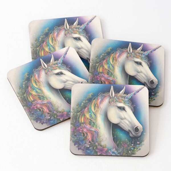 Item preview, Cute Unicorn Head, Rainbow Unicorn Art For Unicorn Fans designed and sold by haRexia.