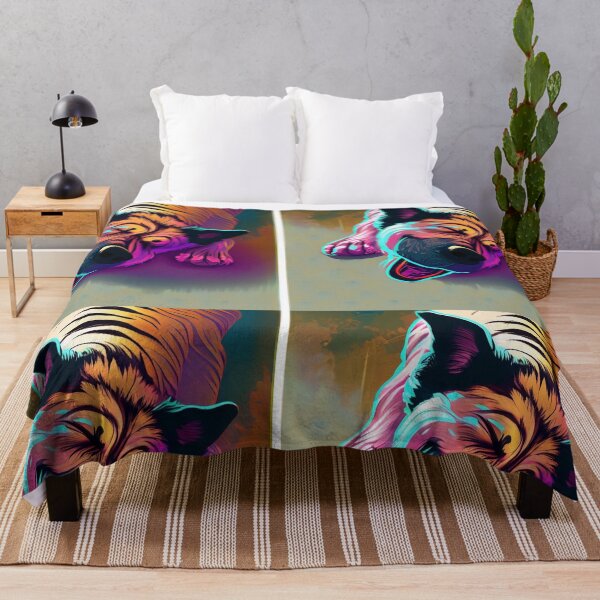 Item preview, Dog Stretched Morning Yawn designed and sold by petsfromweb.