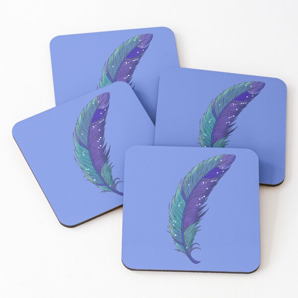 Item preview, Mystic Feather Blue designed and sold by TheFoxyWolfShop.