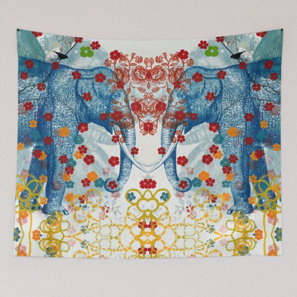 Item preview, Elephant and Red Roses designed and sold by supermaggie.