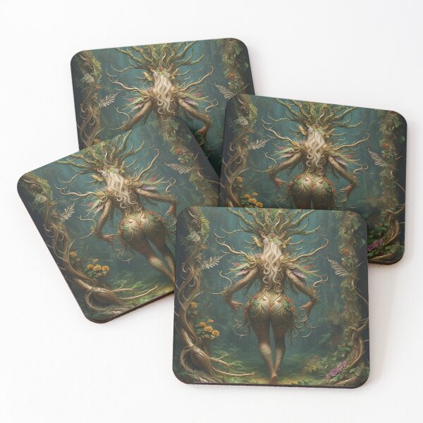 Item preview, Beautiful enigmatic Lady of the forest designed and sold by Fantasymachine.