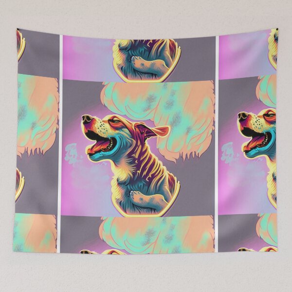 Item preview, Dog Stretched Morning Yawn designed and sold by petsfromweb.