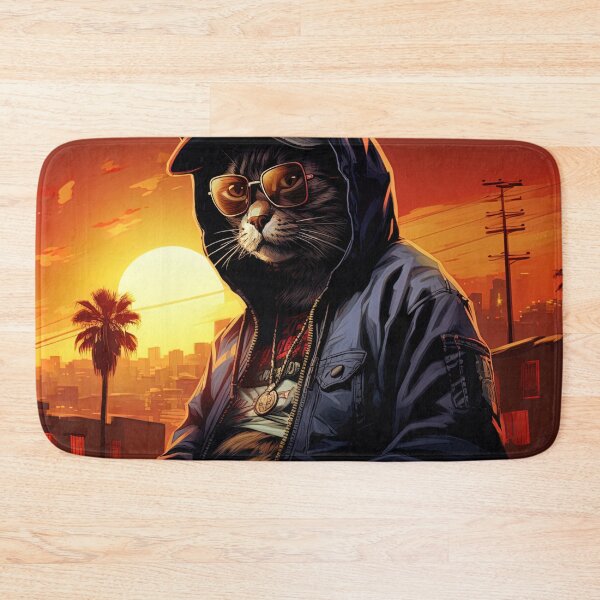Item preview, Cat | Hip Hop style designed and sold by ComicsFactory.