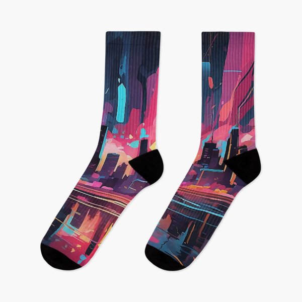 Item preview, Sunset Symphony: Reflections on the City's Colorful Cadence designed and sold by ArtComixHaven.