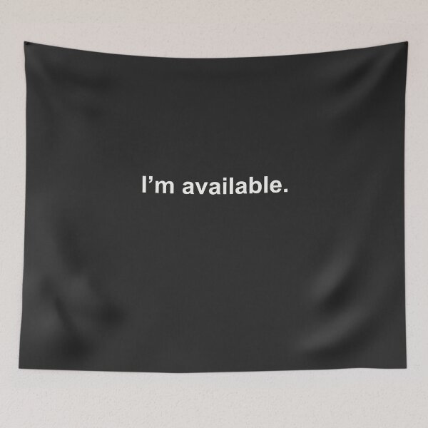 Item preview, I'm Available Single dating status designed and sold by minimaldshop.