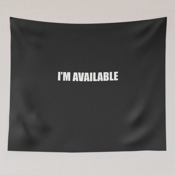 Item preview, I'm Available Single dating status designed and sold by minimaldshop.