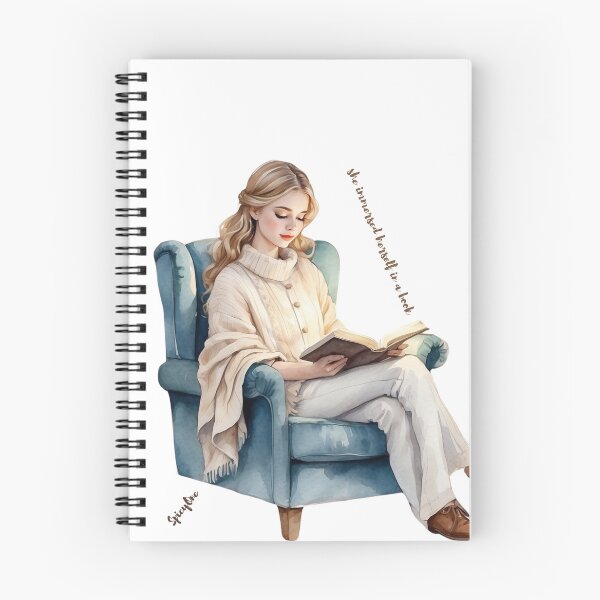 Item preview, She immersed herself in a book designed and sold by SpicyOne.
