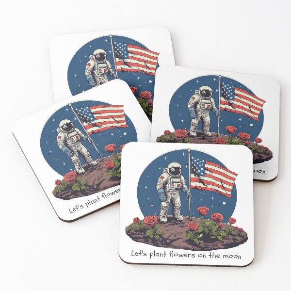Item preview, Let's Plant Flowers On The Moon designed and sold by Michał Kocieński.