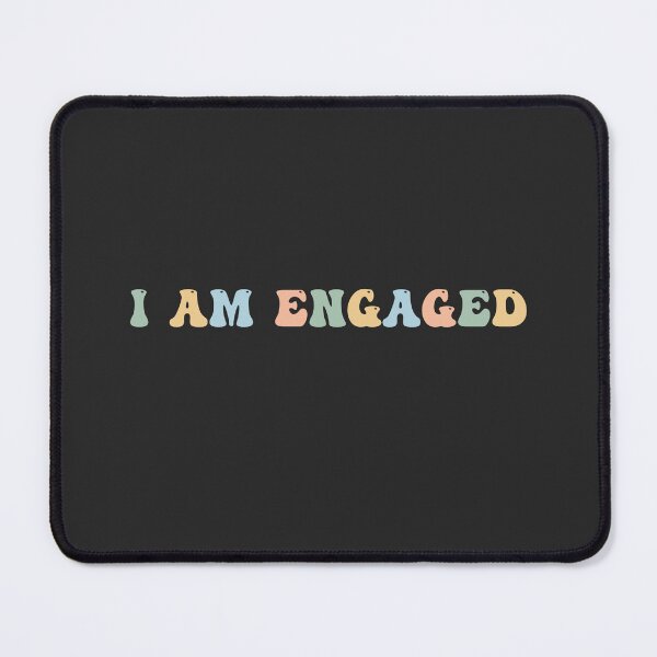 Item preview, I'm Engaged dating status designed and sold by minimaldshop.