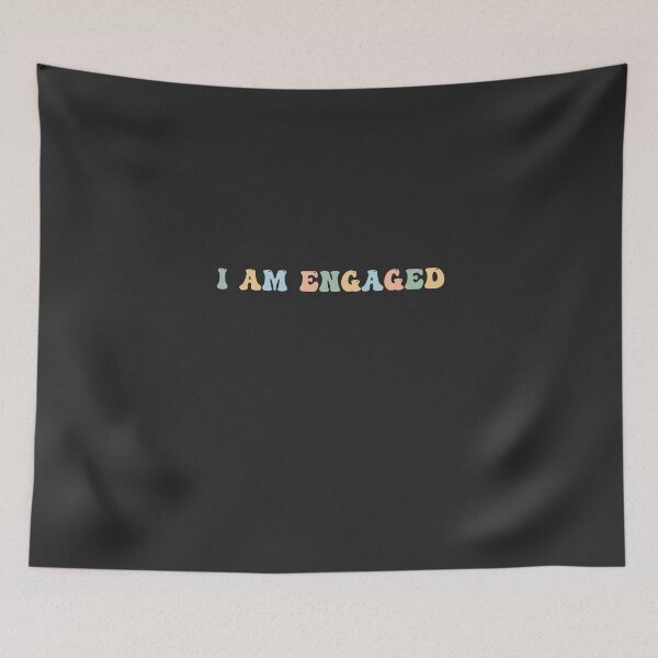 Item preview, I'm Engaged dating status designed and sold by minimaldshop.