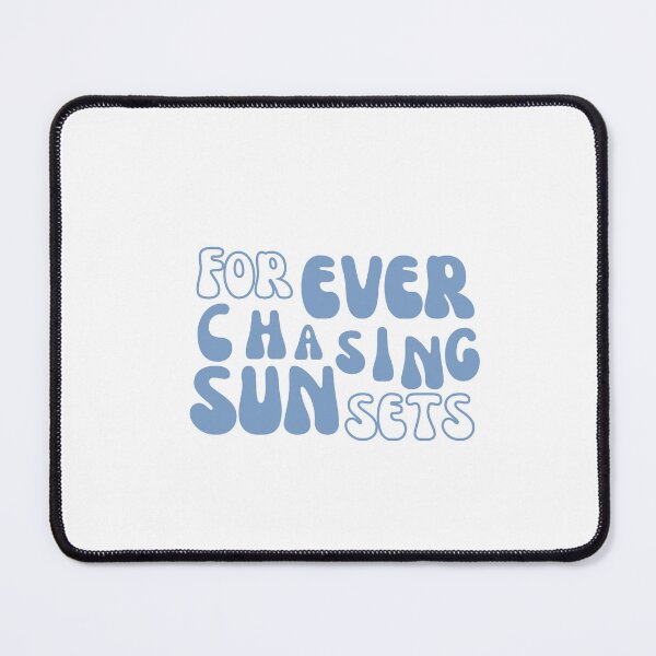 Item preview, Font with Forever chasing sunsets, surfer shirt designed and sold by stayfreshbyme.