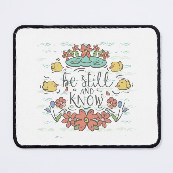 Item preview,  Be Still and Know: Serene Duck Pond Illustration designed and sold by HahaHandlesHub.