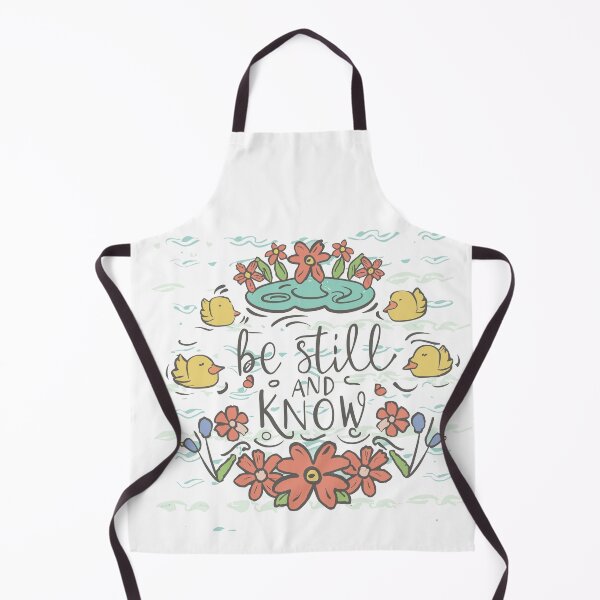 Item preview, Be Still and Know: Serene Duck Pond Illustration designed and sold by HahaHandlesHub.