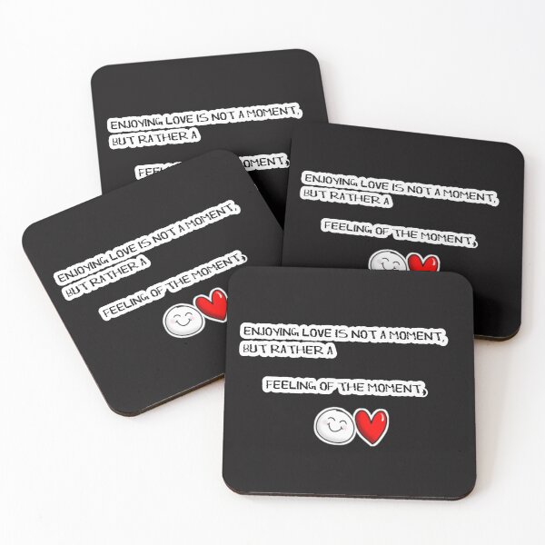 Item preview, Enjoying love is not a moment, but rather a feeling of the moment. designed and sold by Aiyinyangart.