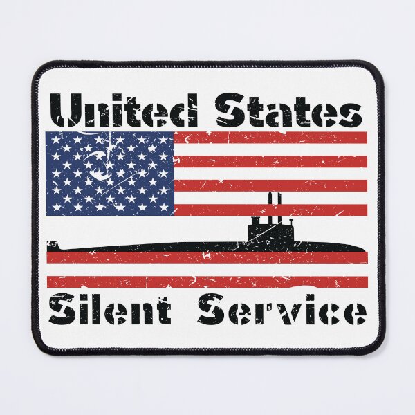 Item preview, United States Silent Service Submarine Distressed American Flag 2023B designed and sold by MadMando.