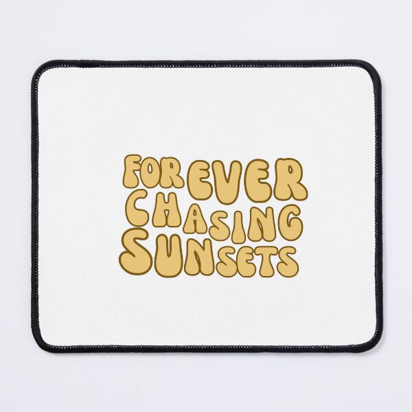 Item preview, Font with Forever chasing sunsets, vintage surfer shirt designed and sold by stayfreshbyme.