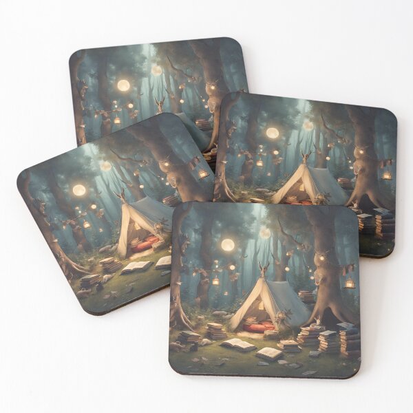 Item preview, Bookish Camping in the Forest designed and sold by InkDrinker23.