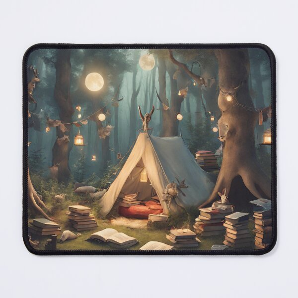 Item preview, Bookish Camping in the Forest designed and sold by InkDrinker23.
