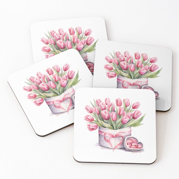 Item preview, Valentine's Day Flowers Bouquet Tulips Heart designed and sold by My-Magic-World.