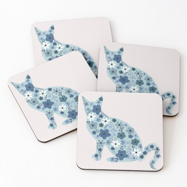 Item preview, Floral cat  designed and sold by BlossomandIvy.