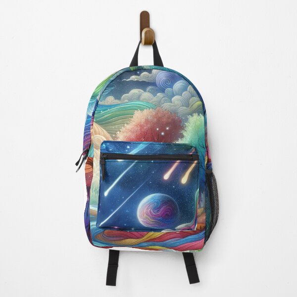 Item preview, Cosmic Harmony: Nature's Palette Unfolds Under Starlight Cascade designed and sold by ArtComixHaven.