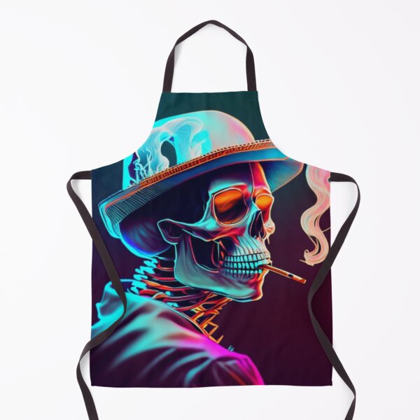 Item preview, Smoking skull, skeleton designed and sold by catcraftss.