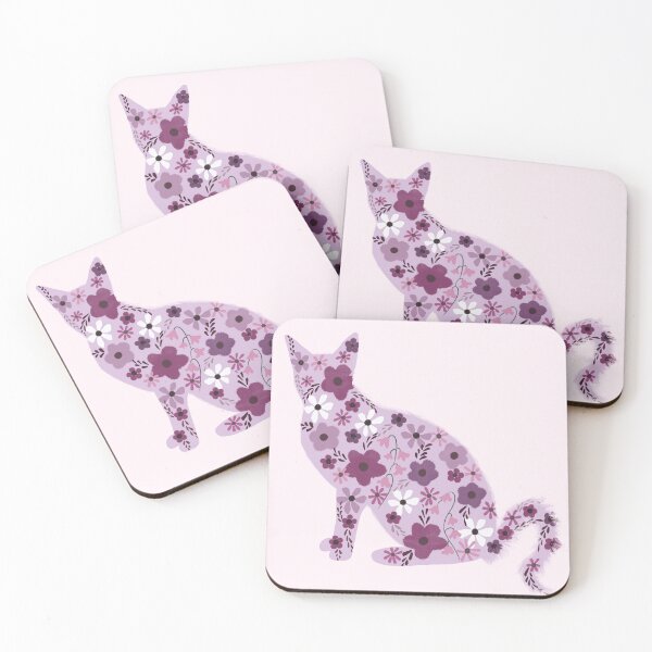 Item preview, Floral cat  designed and sold by BlossomandIvy.
