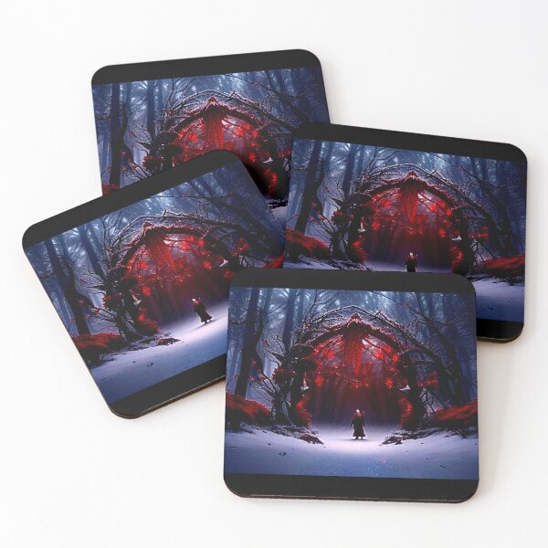 Item preview, Gothic Winter Wonderland Magic Red Door✨ #gothchristmas designed and sold by Earth Nature Creations.