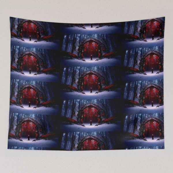 Item preview, Gothic Winter Wonderland Magic Red Door✨ #gothchristmas designed and sold by Earth Nature Creations.