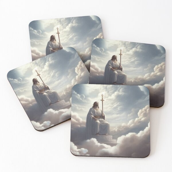 Item preview, Faith Based Artwork Religious Christian Beliefs Meeting God in Heaven B149-10 designed and sold by MPCFICTION.