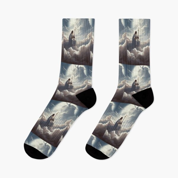 Item preview, Faith Based Artwork Religious Christian Beliefs Meeting God in Heaven B149-10 designed and sold by MPCFICTION.