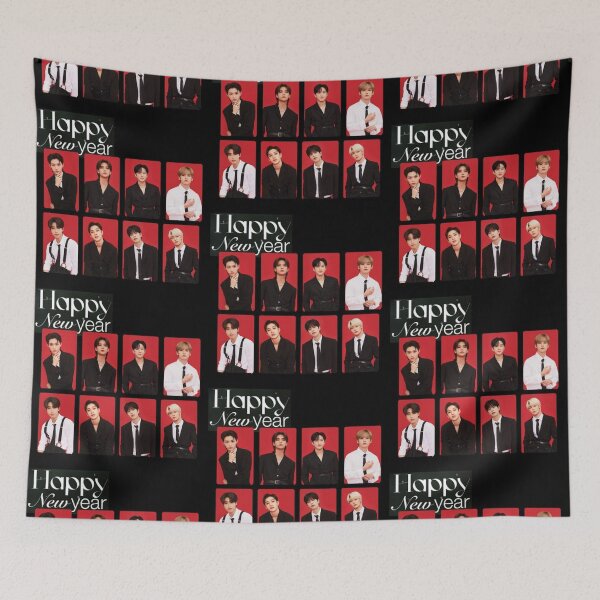 Item preview, Stray Kids Happy new year 2024 Rock Star Comeback Kpop ot8 stay boy group full album poster max designed and sold by Kpop-Noona.
