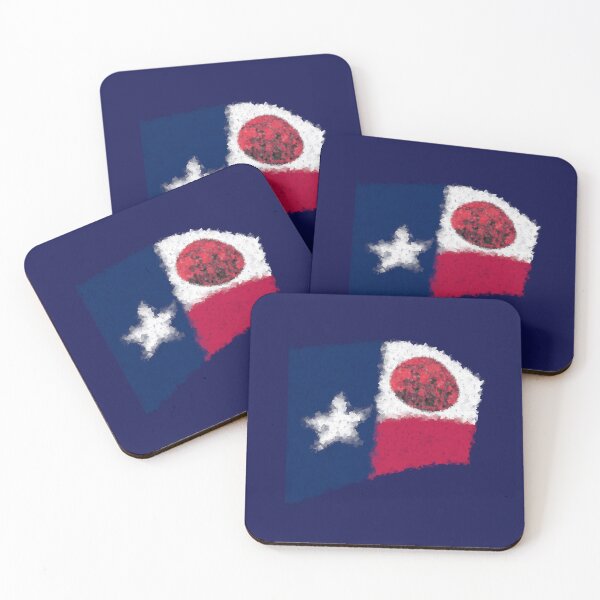 Item preview, Texas - Alamo flag - abstract design designed and sold by lobodelnoir.