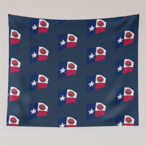 Item preview, Texas - Alamo flag - abstract design designed and sold by lobodelnoir.