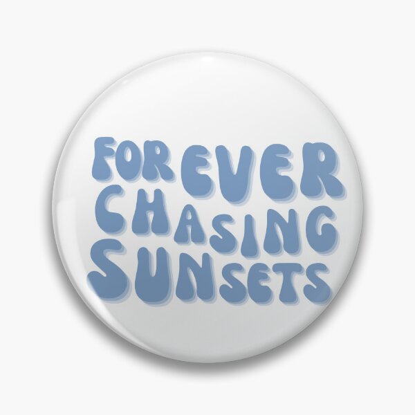Item preview, Font with Forever chasing sunsets, vintage surfer shirt designed and sold by stayfreshbyme.
